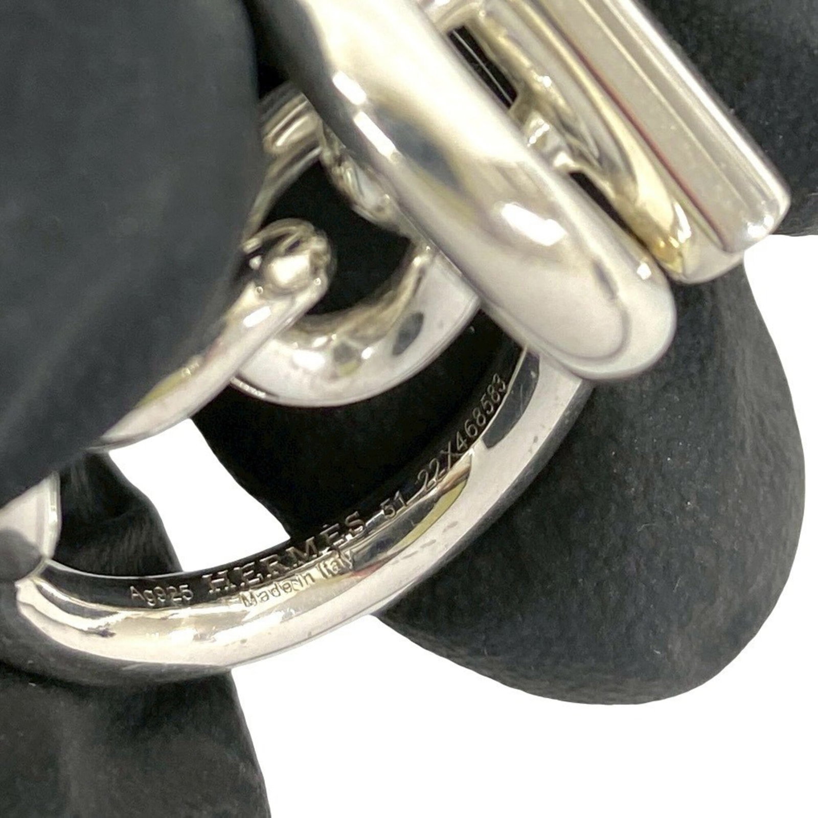 HERMES Band Ring Silver 925 - 3