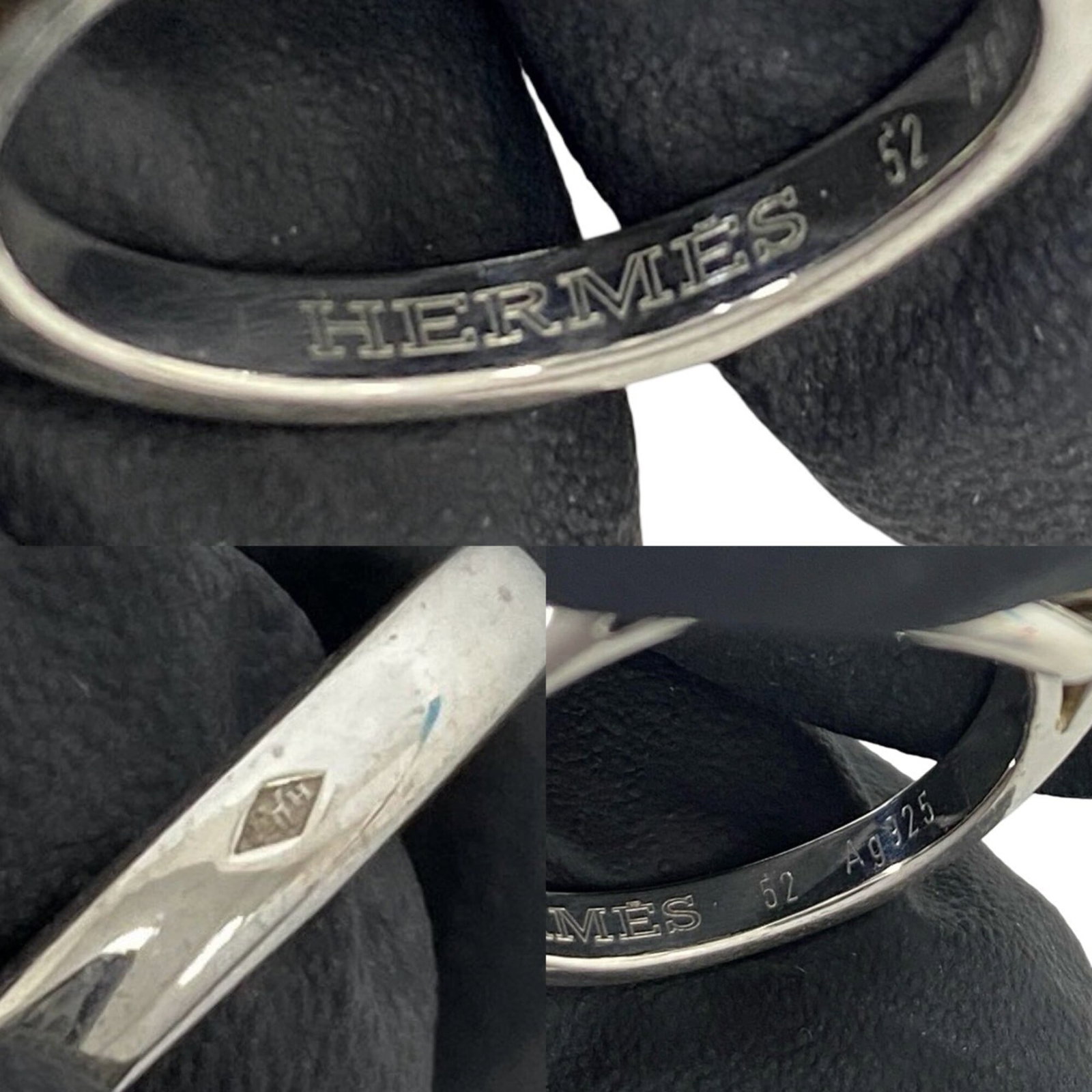 HERMES Band Ring Silver 925 - 3