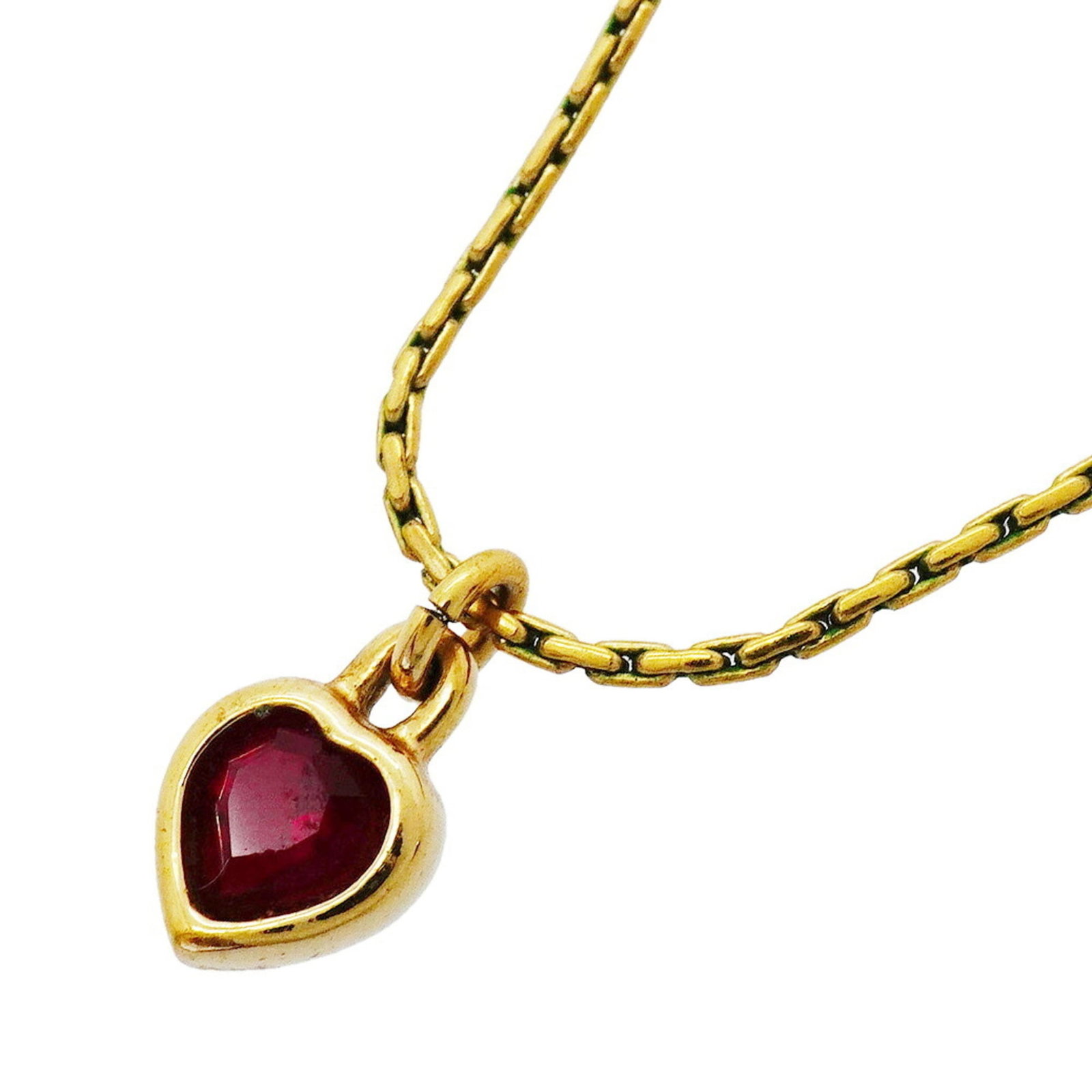 CHRISTIAN DIOR Gold Plating: CHRISTIAN DIOR Gold Plating Gold Plating Necklace from Christian Dior. This 14.1mm x 7.4mm gold plating necklace features a color stone and is adjustable to fit necks with a circumference of 39 cm - 4