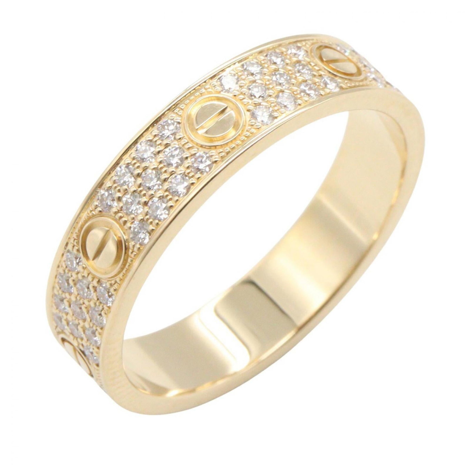 CARTIER Band Ring Yellow Gold (18K): CARTIER Band Ring Yellow Gold (18K) Cartier Band Ring Yellow Gold (18K) is a stunning women's band ring made from 18K yellow gold. This like new used ring boasts clear and gold details, showcasing