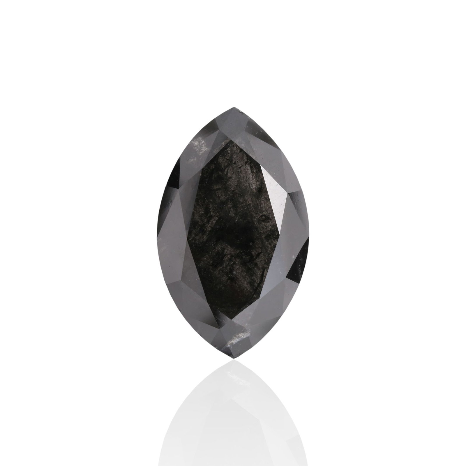 GIA Marquise 10.92ct Fancy Black VVS2 - Loose Natural Diamond: GIA Marquise 10.92ct Fancy Black VVS2 - Loose Natural Diamond GIA certified, this 10.92ct loose natural Fancy Black VVS2 diamond boasts exceptional clarity and a striking black color, making it a true