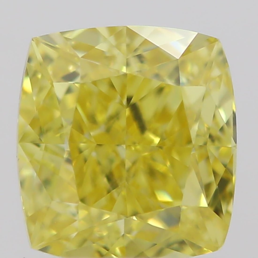 GIA Cushion Brilliant 0.46ct Fancy Vivid Yellow VVS2 - Loose Natural Diamond: GIA Cushion Brilliant 0.46ct Fancy Vivid Yellow VVS2 - Loose Natural Diamond GIA certified, this 0.46ct Fancy Vivid Yellow VVS2 diamond boasts exceptional color and clarity, making it a standout