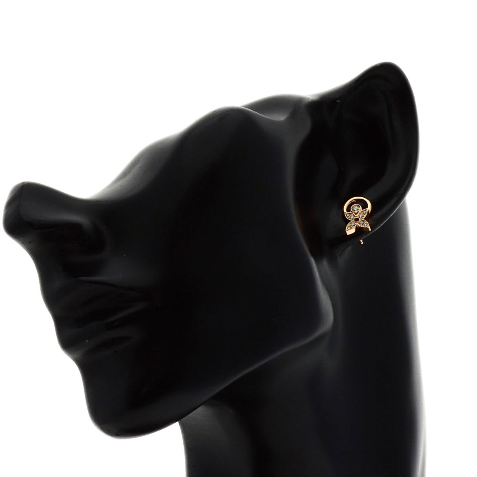 LOUIS VUITTON Stud Earrings Pink Gold (18K) - 4