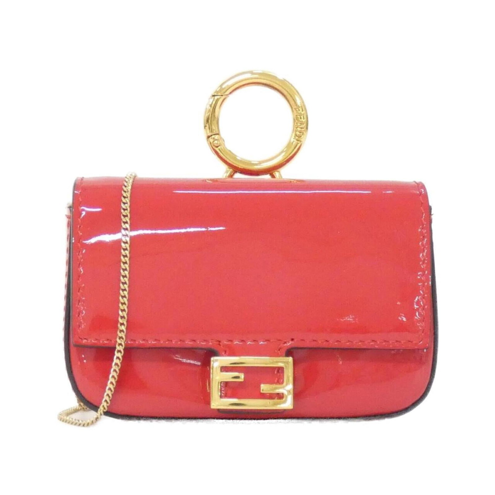 FENDI Handbag Charm Enamel: FENDI Handbag Charm Enamel Fendi's Handbag Charm Enamel boasts vibrant red enamel work, adding a pop of color to any accessory. Made from durable enamel material, this charm measures 65.00mm x