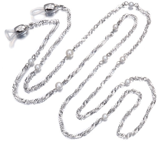 Mikimoto Glasses Strap Baby Akoya Pearl 3.5-4.7Mm Station Silver: Mikimoto Glasses Strap Baby Akoya Pearl 3.5-4.7Mm Station Silver The Mikimoto Glasses Strap Baby Akoya Pearl 3.5-4.7Mm Station Silver is a delicate and elegant accessory featuring a cultured Akoya