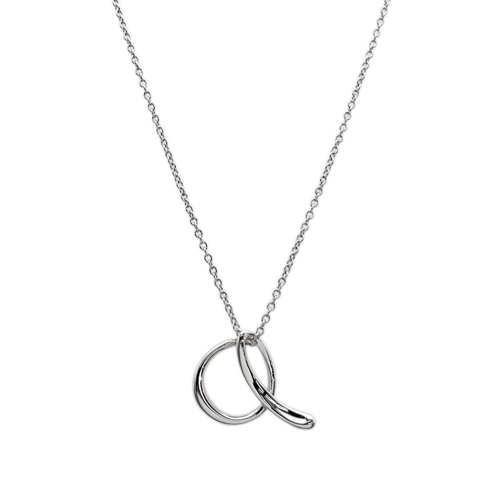 TIFFANY Silver 925: TIFFANY Silver 925 Silver pendant from Tiffany, crafted from 925 sterling silver, with a 12mm x 16mm size and a sleek silver finish. This necklace features a delicate pendant that adds a touch of
