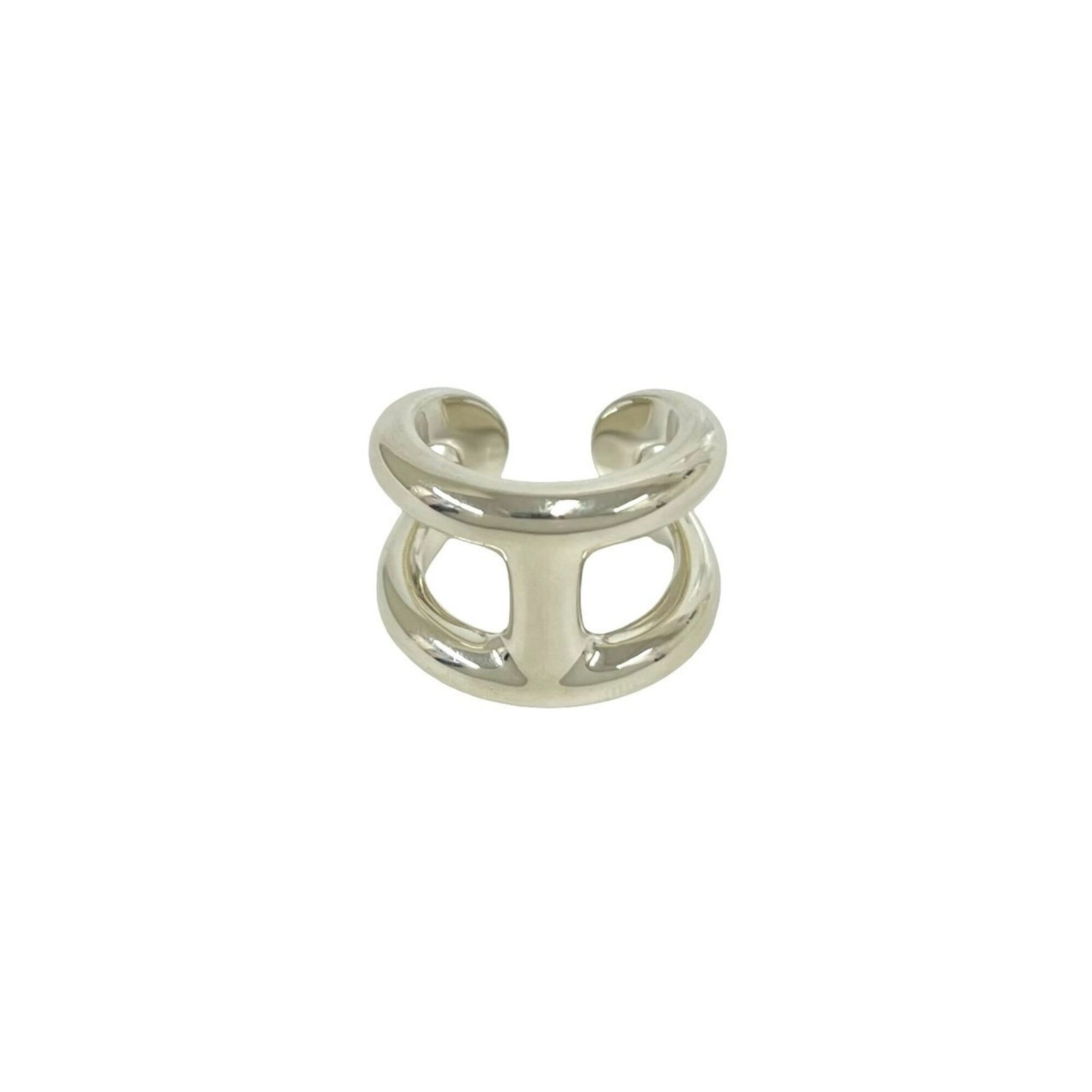 HERMES Band Ring Silver 925
