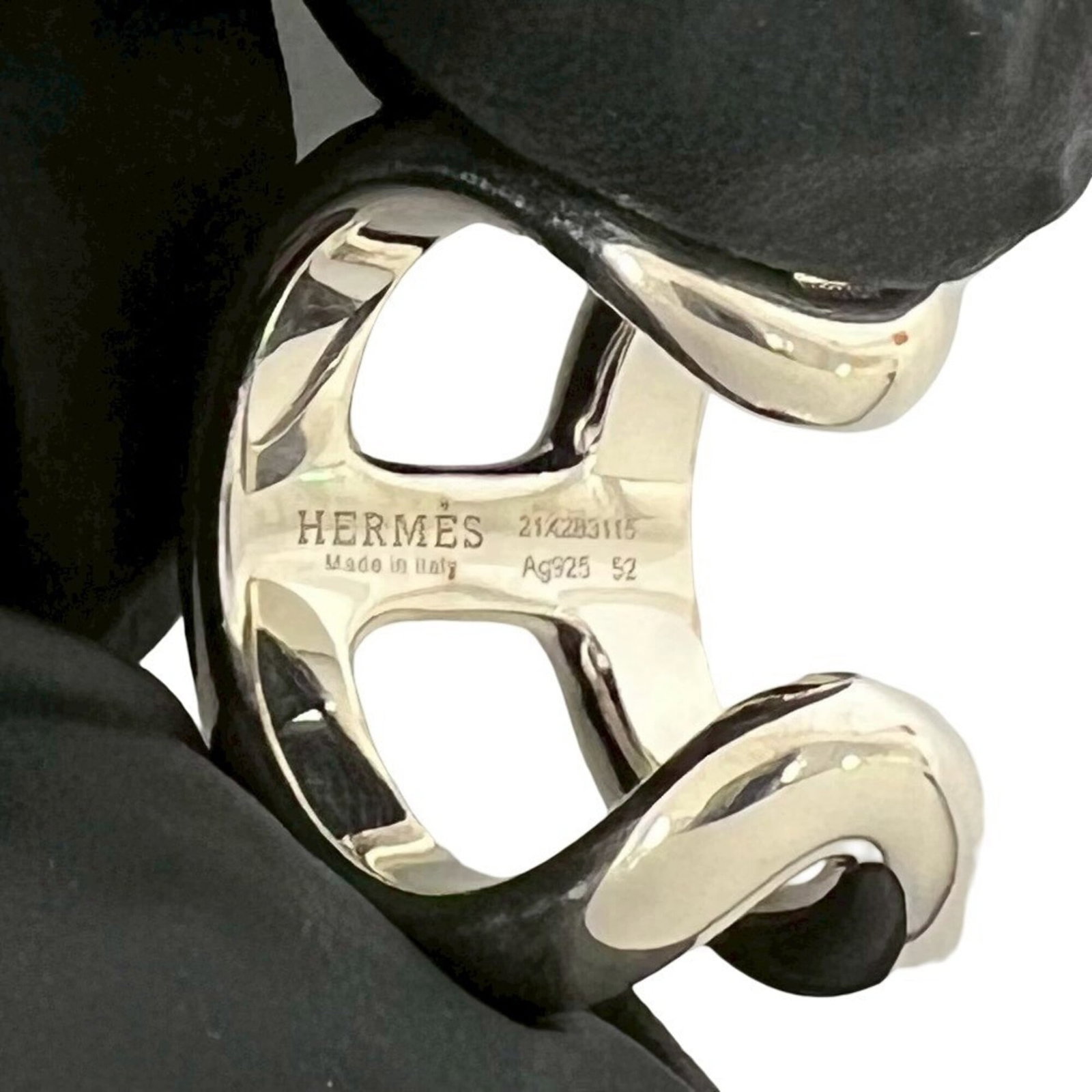 HERMES Band Ring Silver 925 - 3
