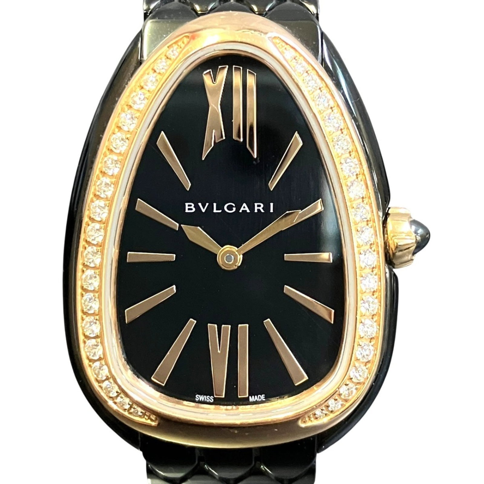BVLGARI Wristwatch Gold (18K) Stainless Steel: BVLGARI Wristwatch Gold (18K) Stainless Steel Gold (18K) Stainless Steel BVLGARI Wristwatch - A sleek and sophisticated timepiece, this 18K gold case and stainless steel band BVLGARI wristwatch boasts