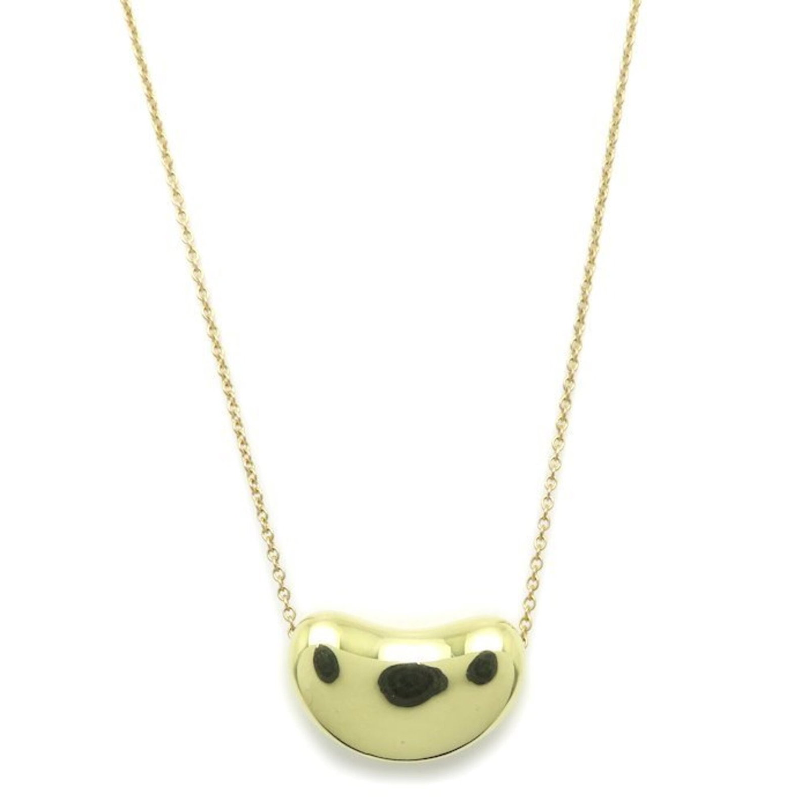 TIFFANY Yellow Gold (18K): TIFFANY Yellow Gold (18K) Yellow gold (18K) necklace with a 10.4mm x 18.3mm pendant, crafted from durable 18K yellow gold. The necklace features a 40.5 cm / 15.94'' circumference and bears visible sig