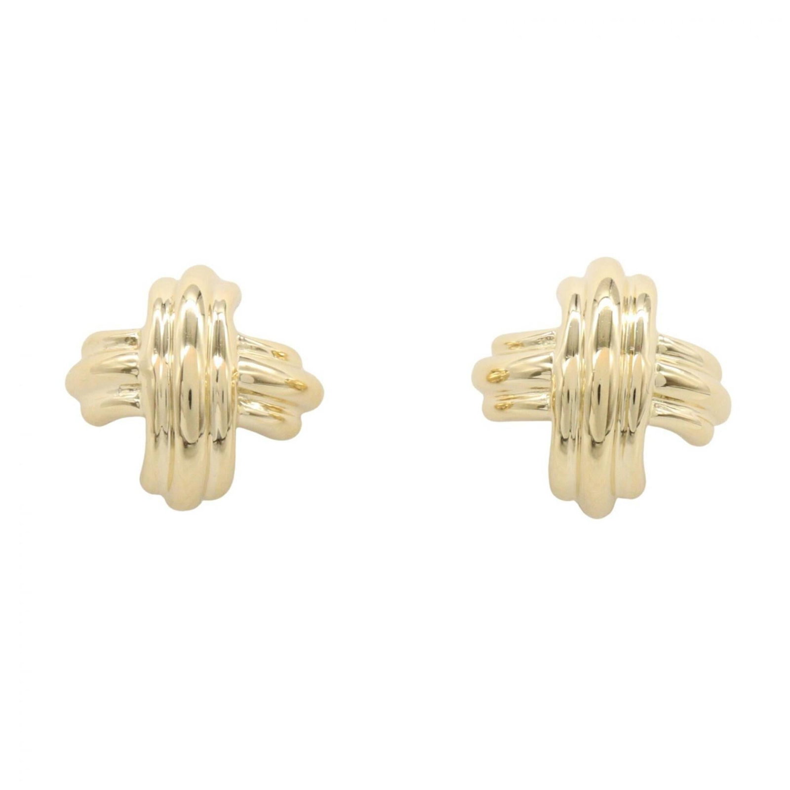 TIFFANY Clip Earrings Yellow Gold (18K): TIFFANY Clip Earrings Yellow Gold (18K) Yellow gold (18K) clip earrings from Tiffany, featuring a classic design. The earrings are gently used with minor signs of wear, including small scratches or li