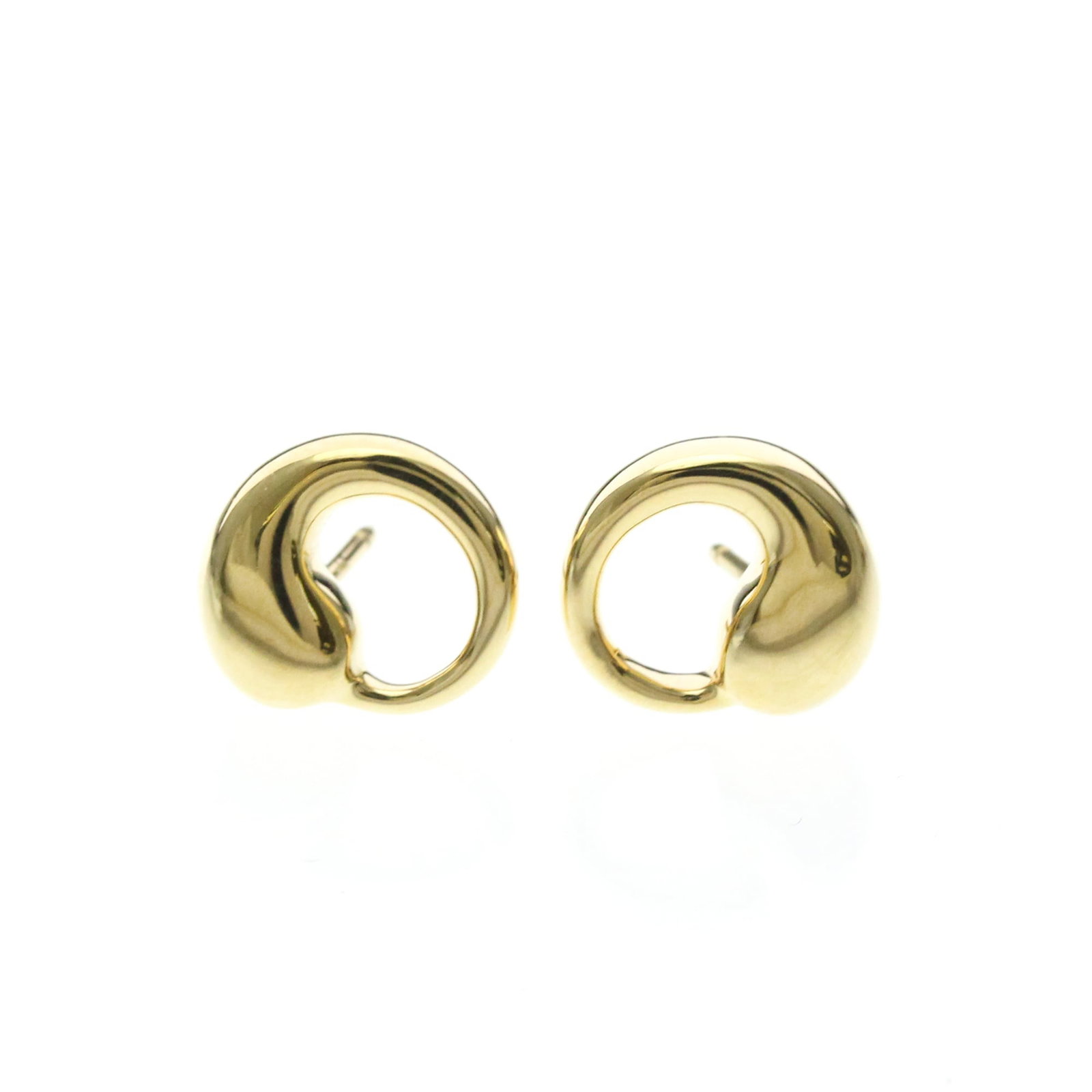 TIFFANY Stud Earrings Yellow Gold (18K): TIFFANY Stud Earrings Yellow Gold (18K) Yellow gold (18K) stud earrings from Tiffany's Eternal Circle line, featuring a classic fashion style that adds a touch of sophistication to any outfit. Gently