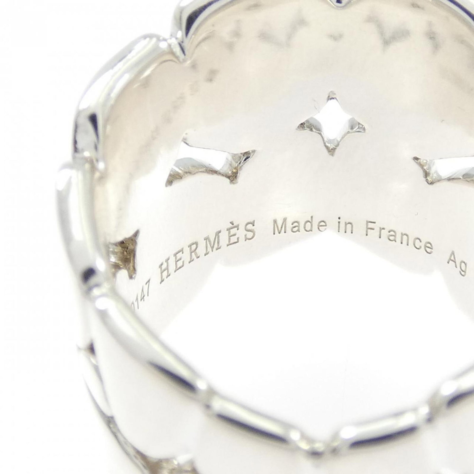 HERMES Band Ring Silver 925 - 4