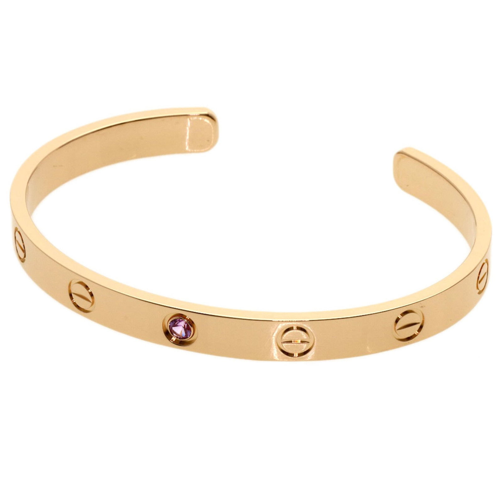 CARTIER Bangle Pink Gold (18K): CARTIER Bangle Pink Gold (18K) Pink gold (18K) bangle from Cartier, measuring 17cm in length, bearing faint traces of minimal wear, and looking and functioning as new. This item is in like new conditi