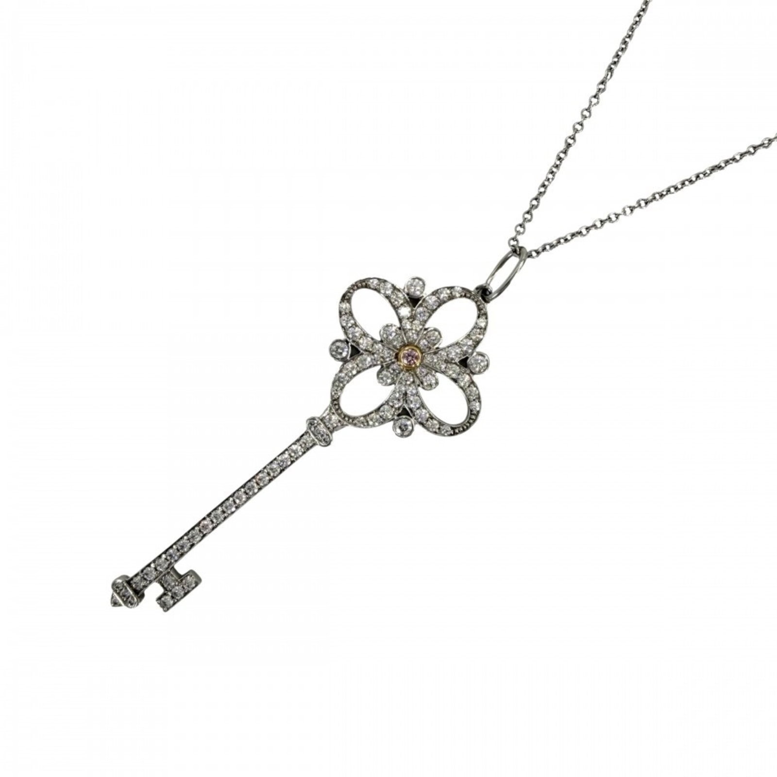 TIFFANY Platinum 950 Yellow Gold: TIFFANY Platinum 950 Yellow Gold Tiffany's iconic Platinum 950 Yellow Gold necklace boasts a timeless design, available in pink, white, and yellow hues. This statement piece features a 50.5 cm neck ci