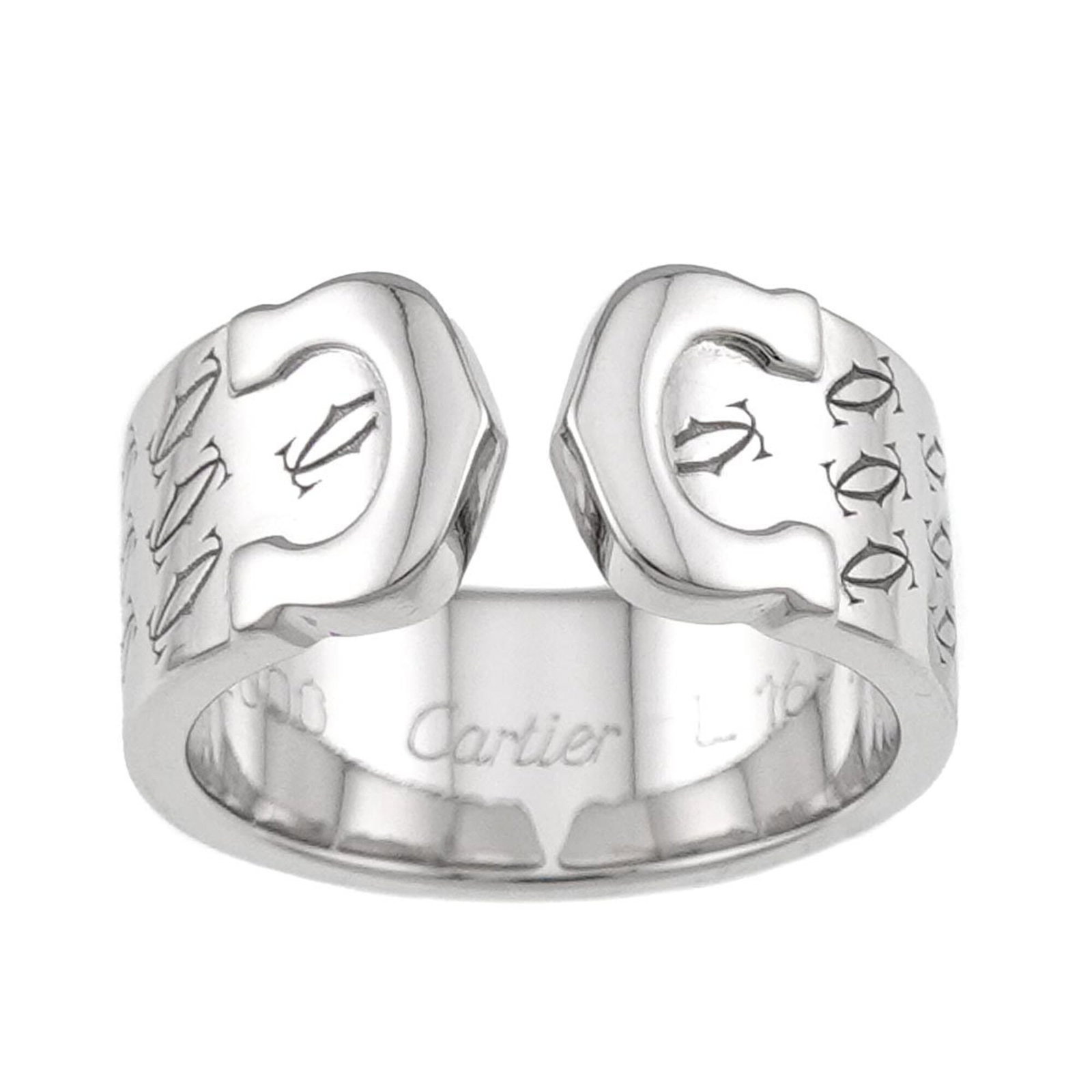 CARTIER Band Ring White Gold (18K): CARTIER Band Ring White Gold (18K) Cartier Band Ring White Gold (18K) is a stunning women's band ring made from 18K white gold, featuring a sleek and sophisticated design. This like-new used ring