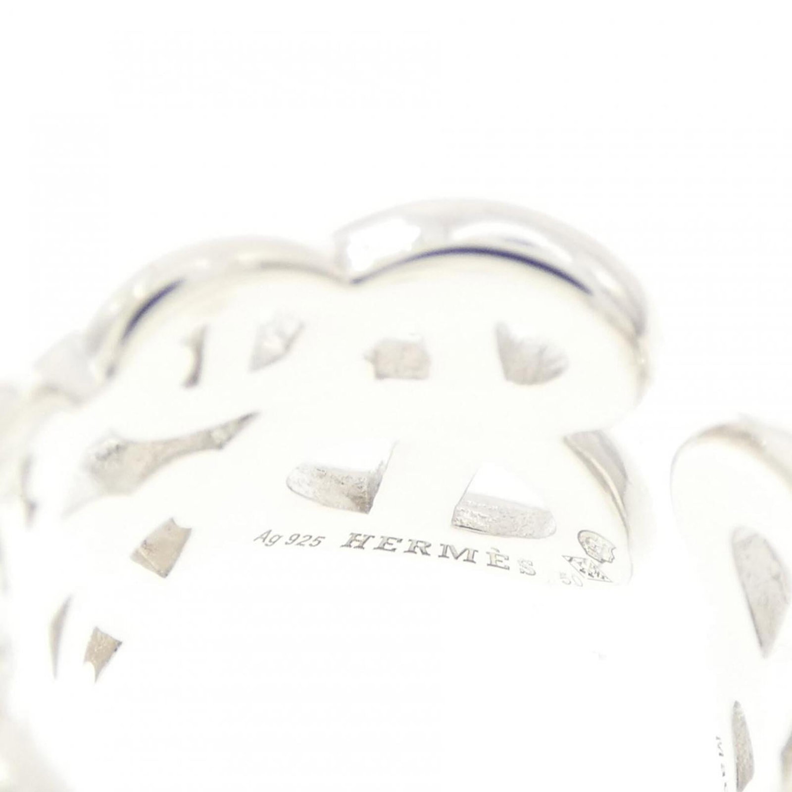 HERMES Band Ring Silver 925 - 4