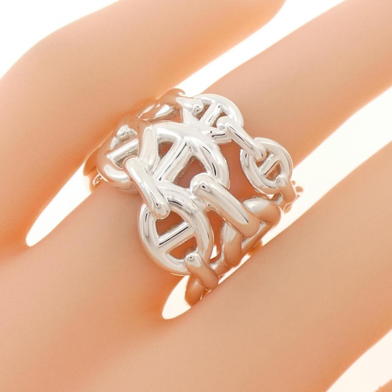 HERMES Band Ring Silver 925 - 5