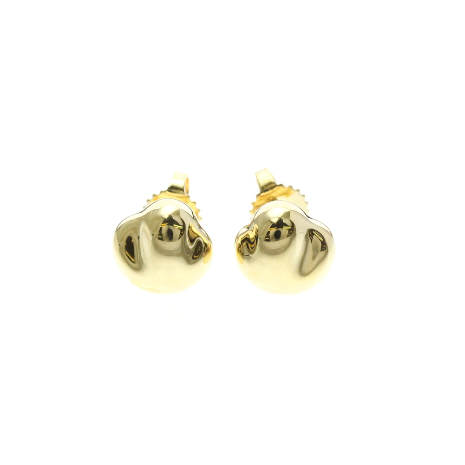 TIFFANY Stud Earrings Yellow Gold (18K): TIFFANY Stud Earrings Yellow Gold (18K) Yellow gold (18K) stud earrings from Tiffany, featuring a classic Nugget design. These fashion earrings showcase a subtle 18K gold finish, with a total weight o