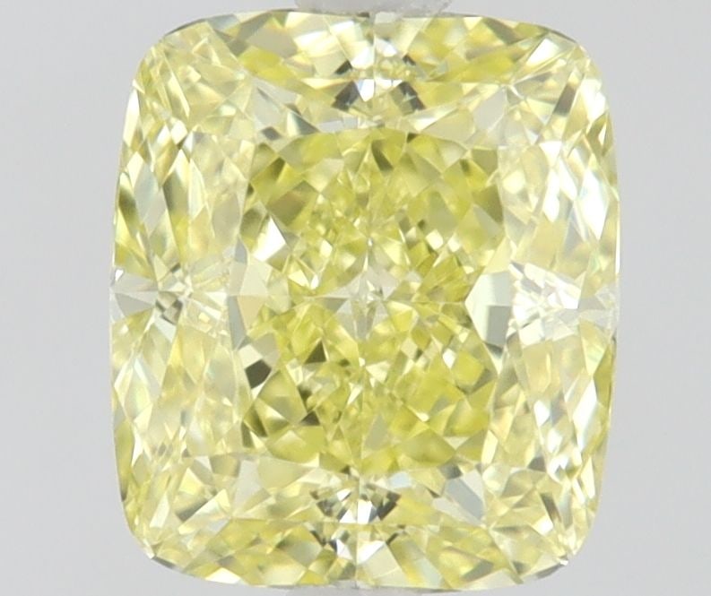 GIA Cushion Brilliant 0.5ct Fancy Intense Yellow VVS1 - Loose Natural Diamond: GIA Cushion Brilliant 0.5ct Fancy Intense Yellow VVS1 - Loose Natural Diamond GIA-certified, this 0.5ct Fancy Intense Yellow VVS1 diamond boasts exceptional clarity and a vibrant, intense yellow hue.