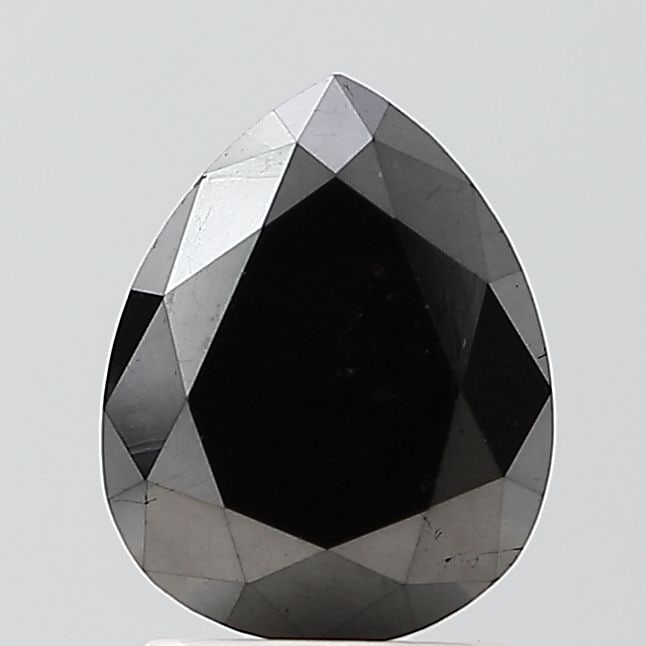 Pear 2.41ct Black VVS2 - Loose Natural Diamond: Pear 2.41ct Black VVS2 - Loose Natural Diamond 2.41ct Black VVS2 - Loose Natural Diamond. This exquisite black diamond boasts an exceptional VVS2 clarity and EX polish, showcasing its natural beauty.