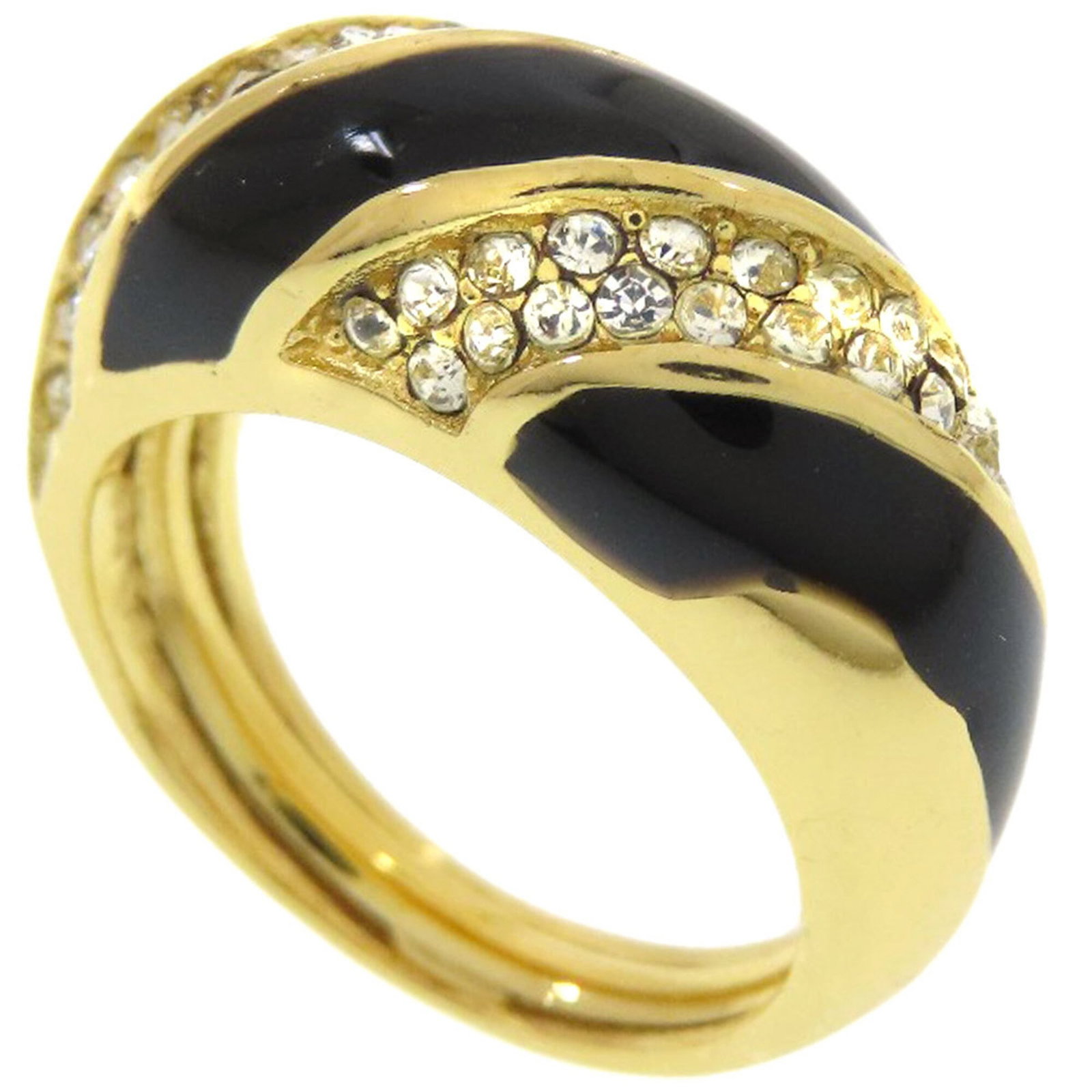 CHRISTIAN DIOR Band Ring: CHRISTIAN DIOR Band Ring Christian Dior Band Ring in Good Used Condition. This band ring features the iconic Christian Dior brand and showcases visible scratches and scuffs from everyday wear. With it