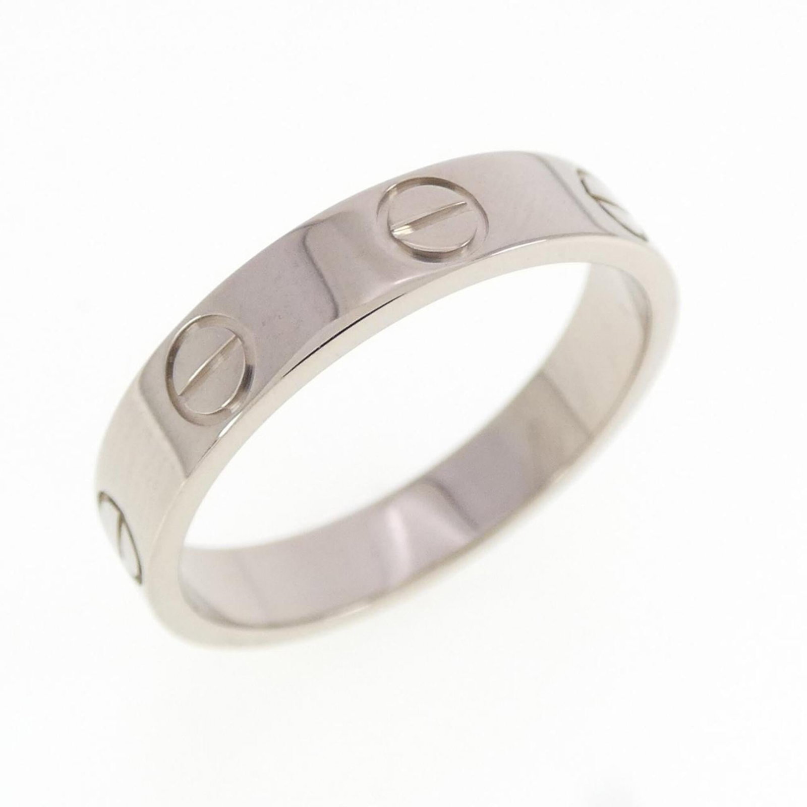 CARTIER Band Ring White Gold (18K): CARTIER Band Ring White Gold (18K) White gold (18K) Cartier Band Ring in excellent condition, featuring a classic design that exudes timeless elegance. Gently used with minor signs of wear, this band