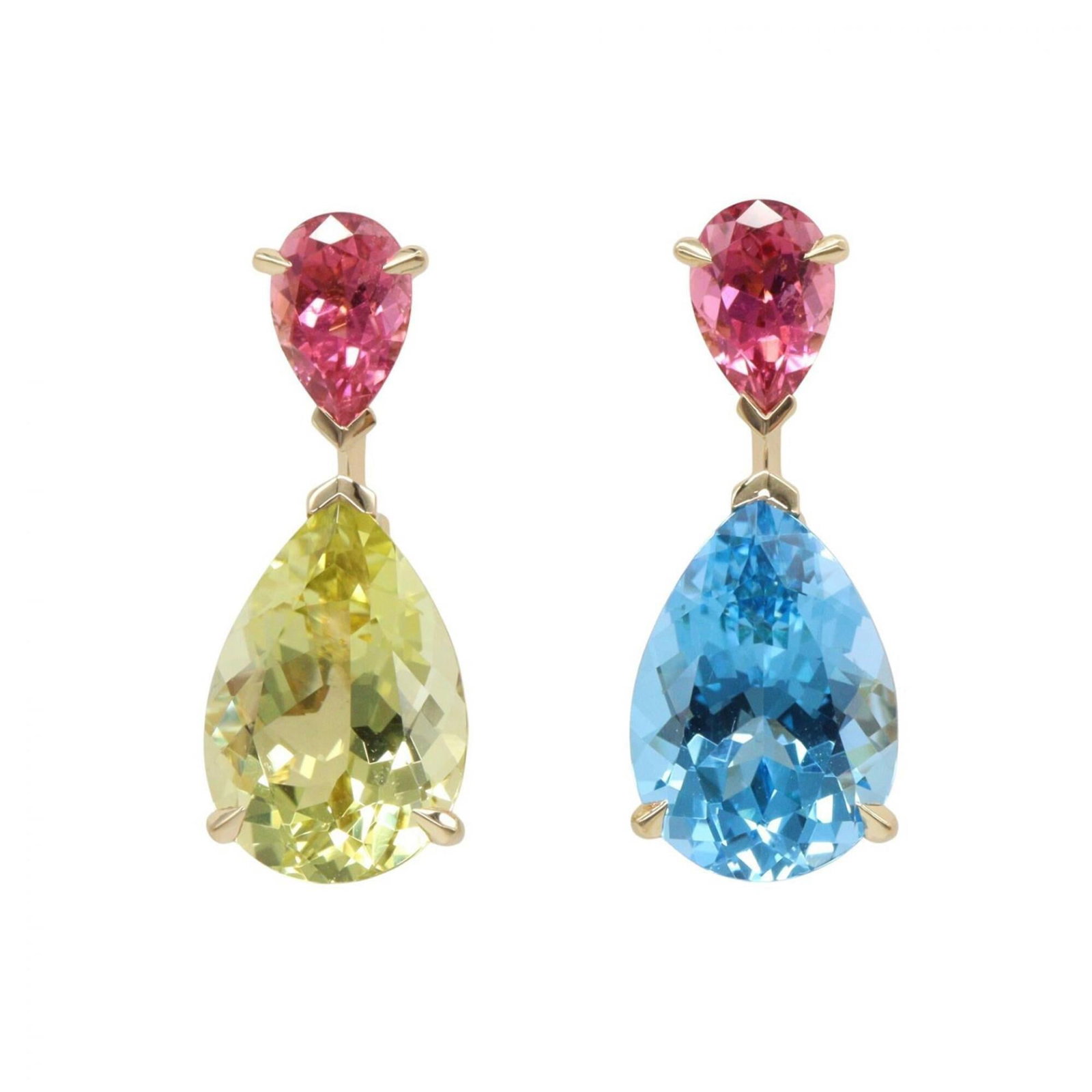 CHRISTIAN DIOR Stud Earrings Yellow Gold (18K): CHRISTIAN DIOR Stud Earrings Yellow Gold (18K) Stud earrings in 18K yellow gold feature a vibrant citrine, topaz, or tourmaline stone, adding a pop of color to any outfit. The delicate design makes th