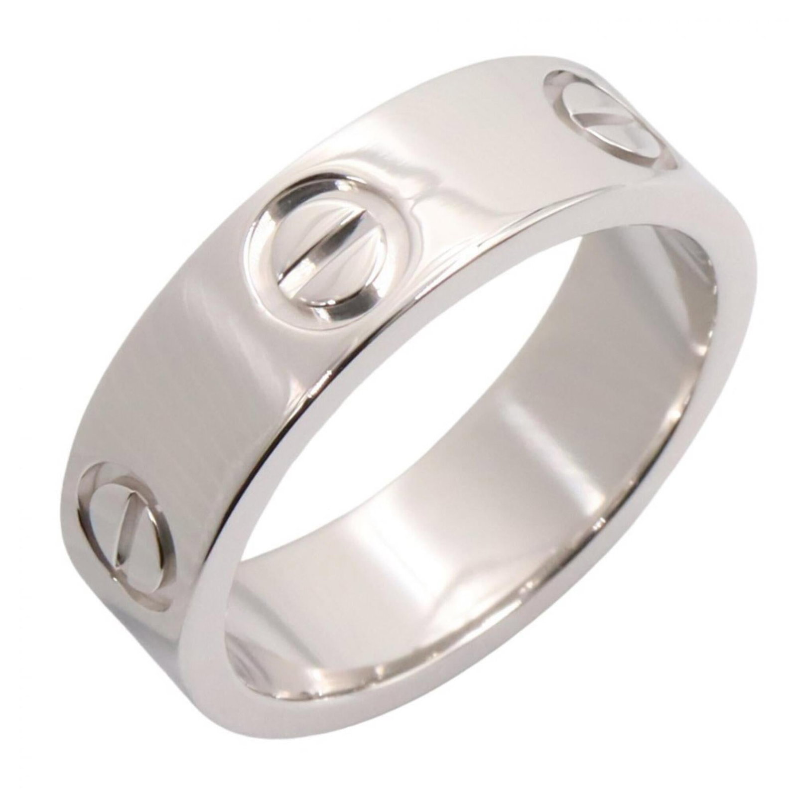 CARTIER Band Ring White Gold (18K): CARTIER Band Ring White Gold (18K) Cartier Band Ring White Gold (18K) is a stunning silver band ring made from 18K white gold. Its sleek design and premium material make it a timeless piece that looks