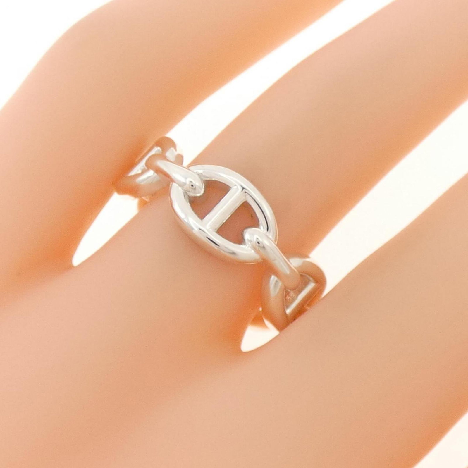 HERMES Band Ring Silver 925 - 4