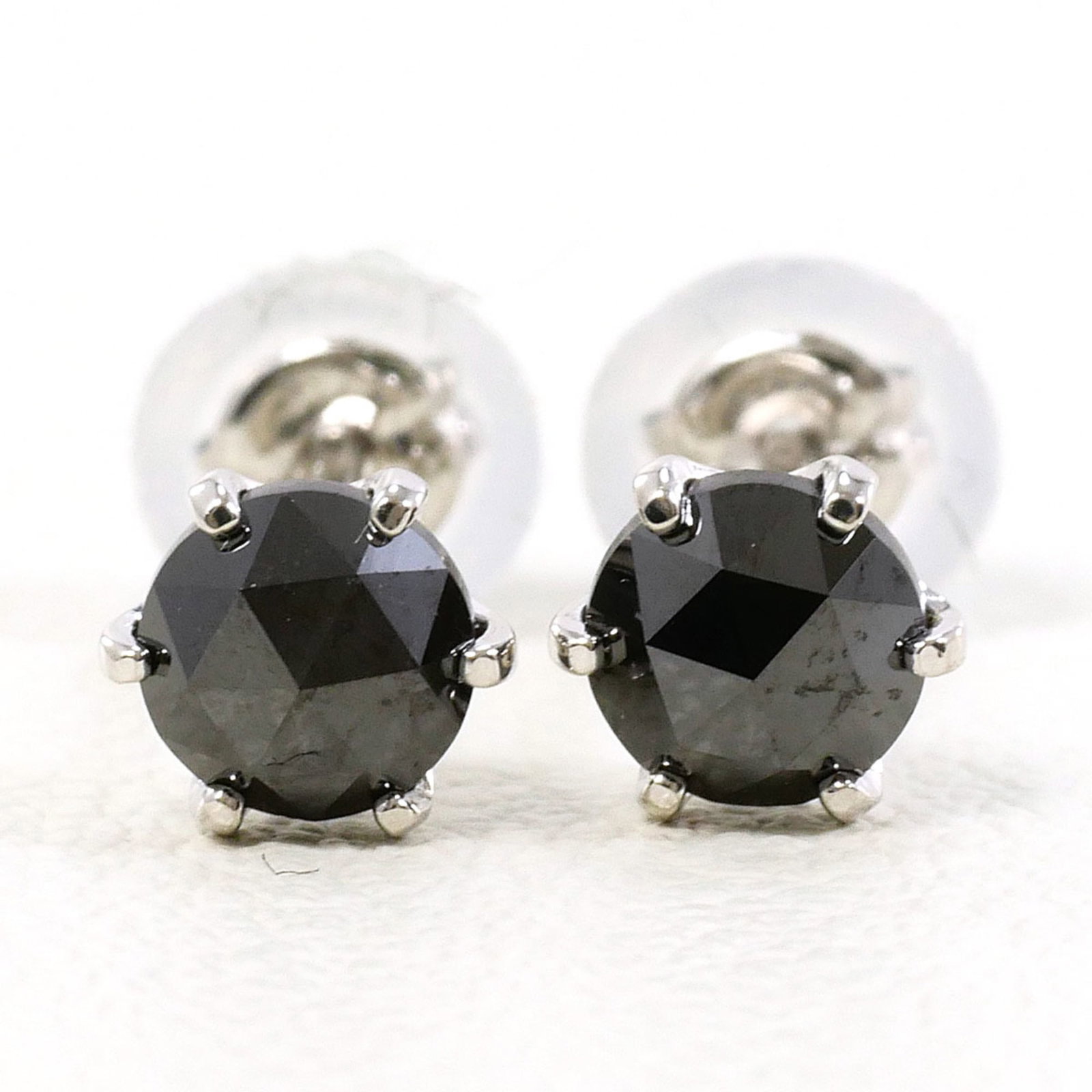 Stud Earrings Platinum 900 - 2