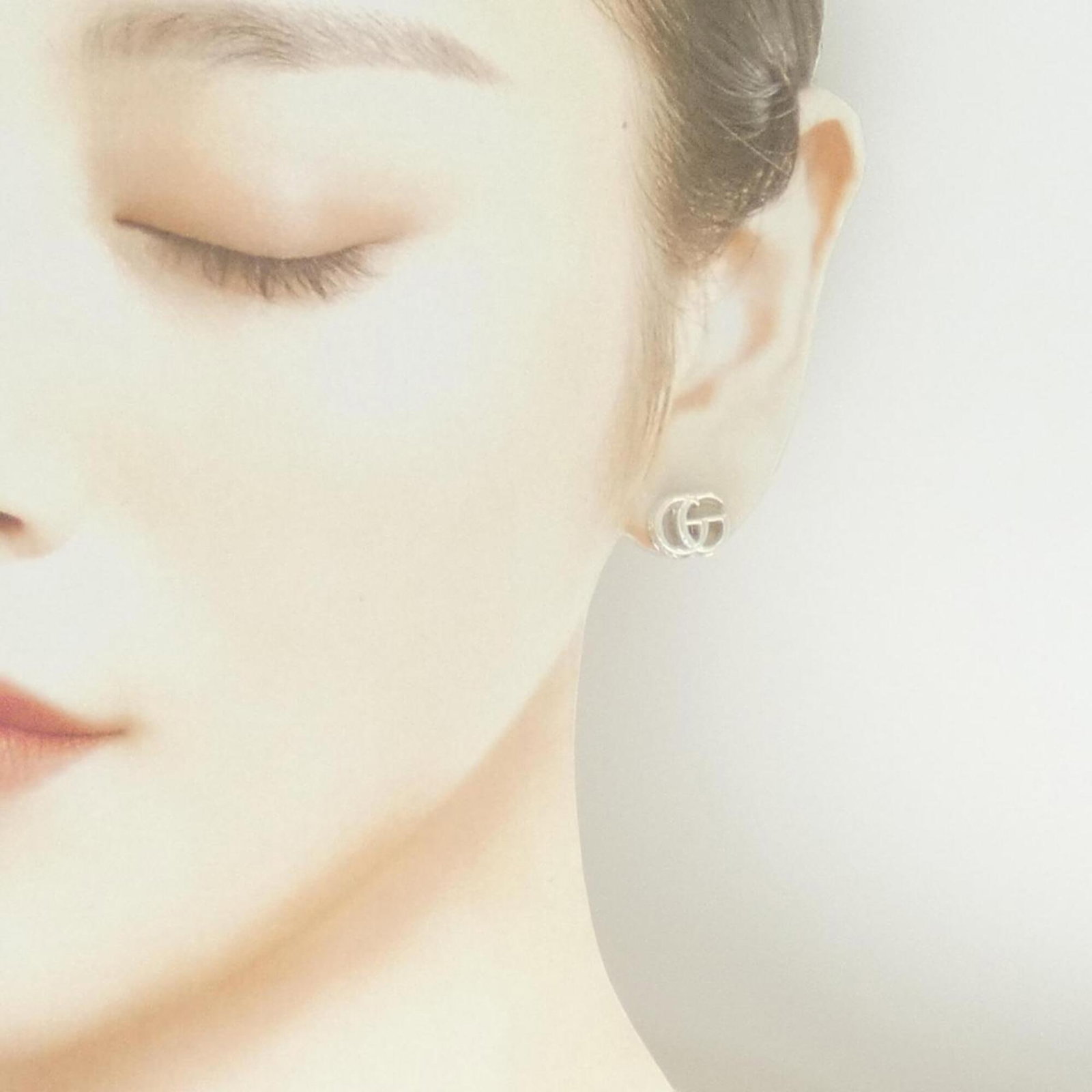 GUCCI Stud Earrings Silver 925 - 4