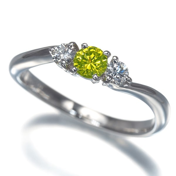 Diamond 0.201Ct/0.05Ct Ring 18K 750 White Gold (1 of 4)