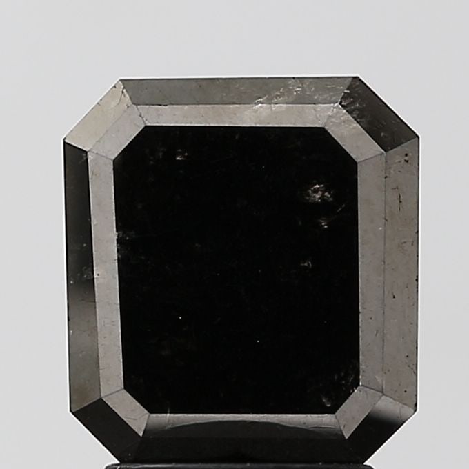 Emerald 2.64ct Black VVS2 - Loose Natural Diamond: Emerald 2.64ct Black VVS2 - Loose Natural Diamond 2.64 carat black diamond with exceptional clarity and polish, boasting a high level of symmetry and a precise cut. This natural loose diamond features