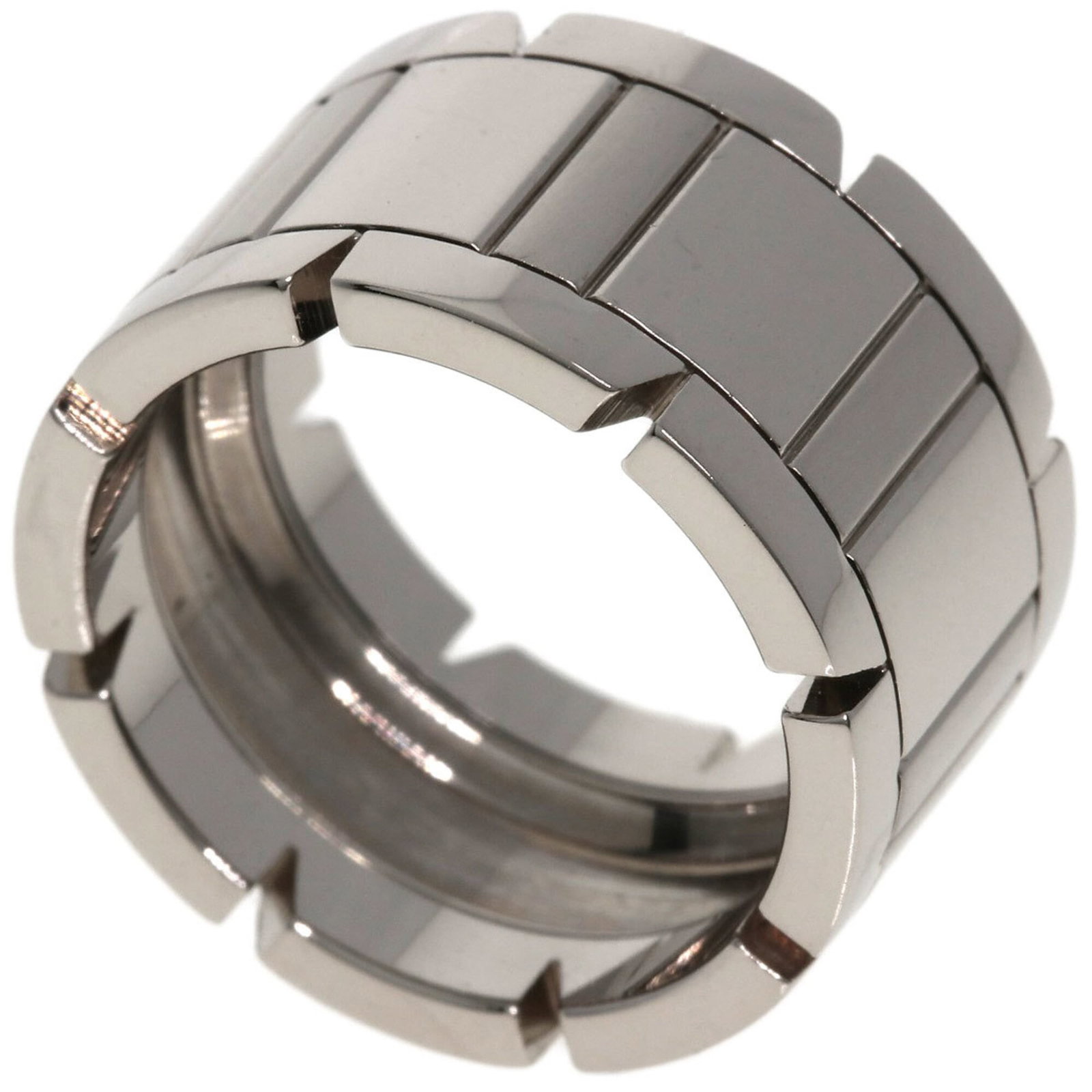 CARTIER Band Ring White Gold (18K): CARTIER Band Ring White Gold (18K) Cartier Band Ring White Gold (18K) is a stunning 18K white gold band ring that boasts elegant simplicity. This 51 US size, 6 band ring is crafted from high-quality w