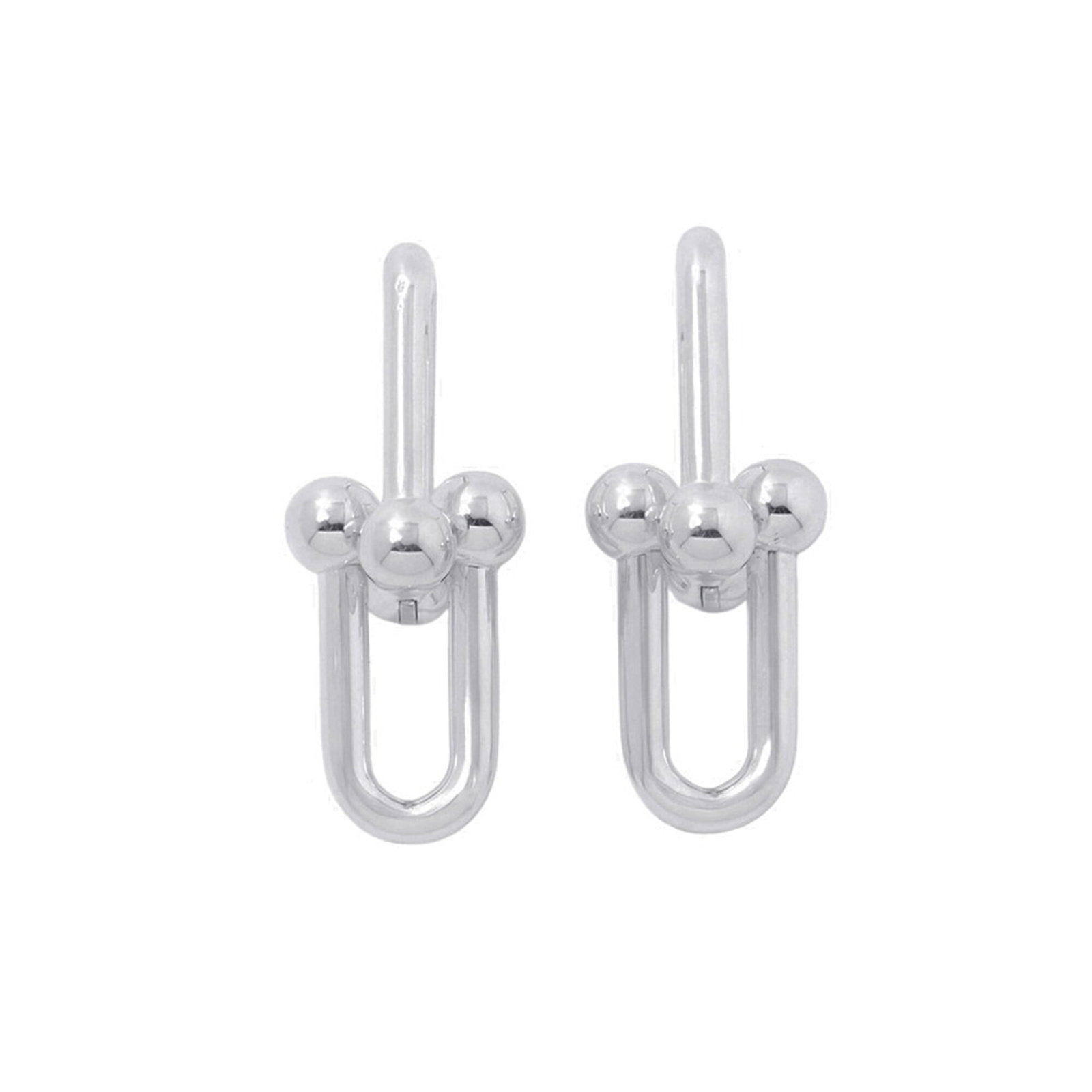 TIFFANY Drop Earrings Silver 925: TIFFANY Drop Earrings Silver 925 Silver 925 Tiffany Country of Origin: Italy Material: Silver 925 Size (HxWxD): 47.40mm x 18.90mm / 1.87'' x 0.74'' Weight: 19.1g / 0.67oz. Item Specifics: Brand: