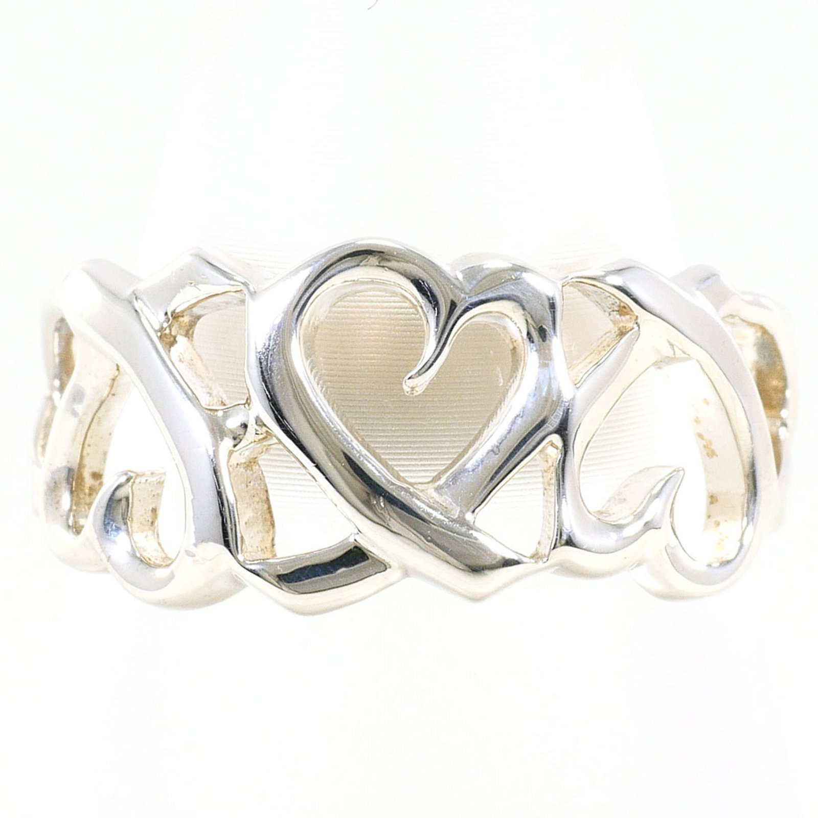 TIFFANY Band Ring Silver 925: TIFFANY Band Ring Silver 925 Silver 925 band ring from Tiffany, a classic women's accessory. Made from high-quality silver, this band ring is in like new condition, with only the faintest traces of