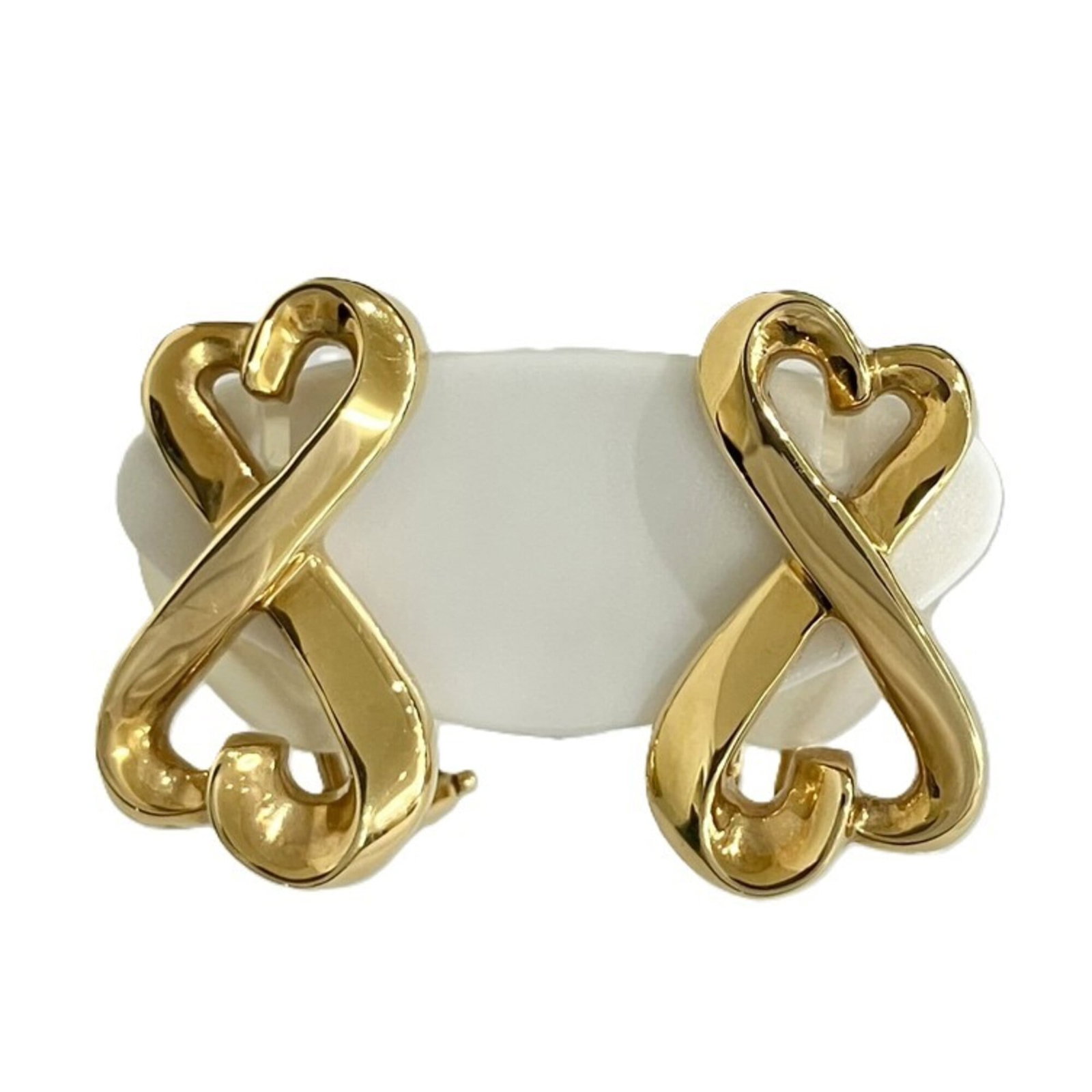 TIFFANY Stud Earrings Gold: TIFFANY Stud Earrings Gold Stunning 18K gold stud earrings from Tiffany, featuring a sleek and sophisticated design. With their classic style and durable construction, these earrings are a timeless ad