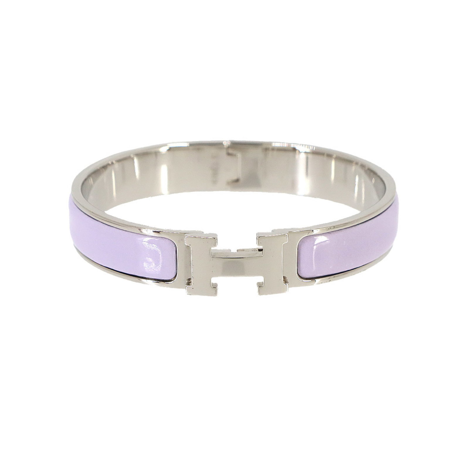 HERMES Bangle Purple Silver - 2