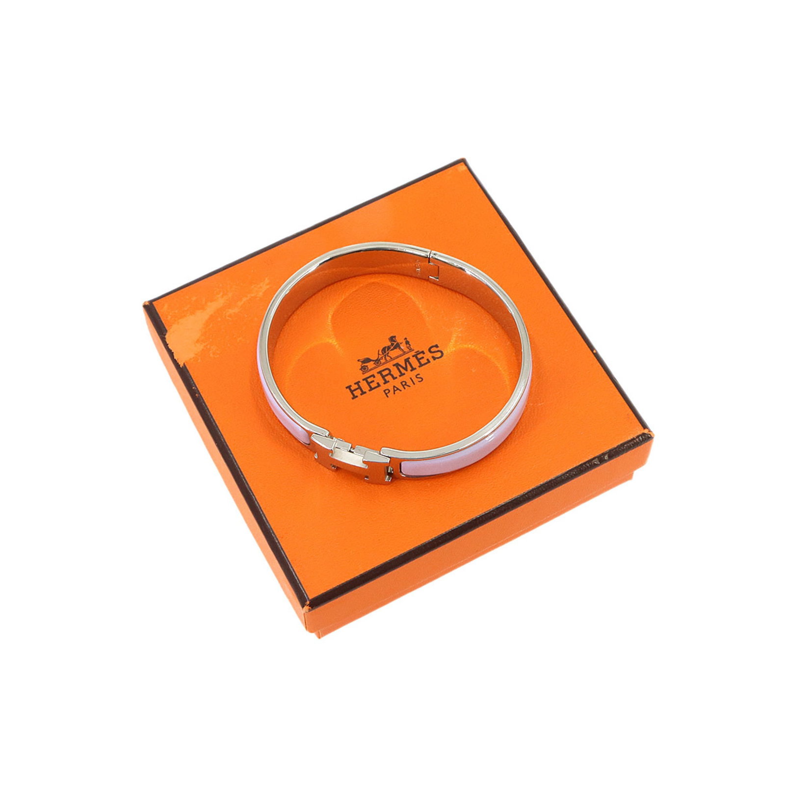 HERMES Bangle Purple Silver - 3