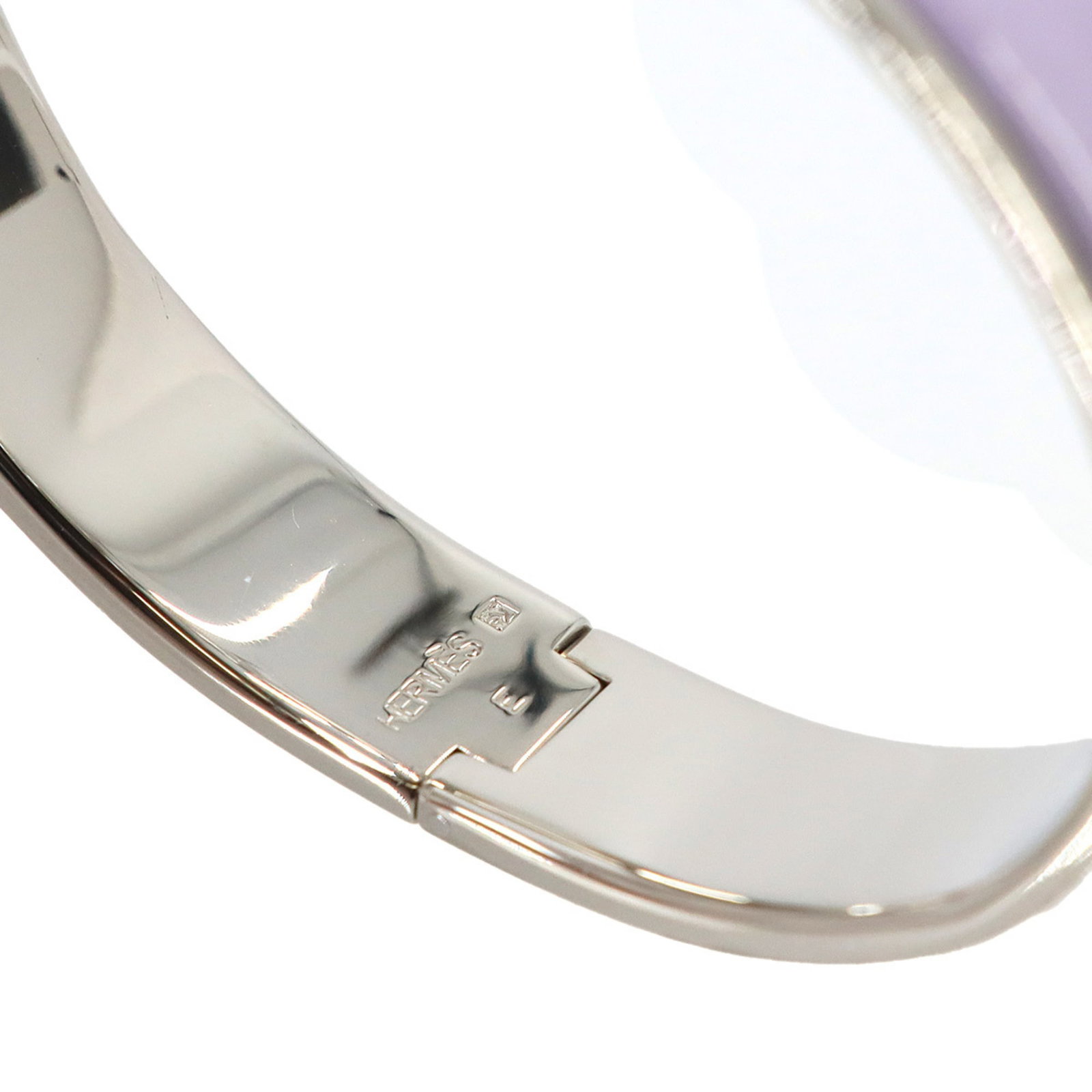 HERMES Bangle Purple Silver - 7