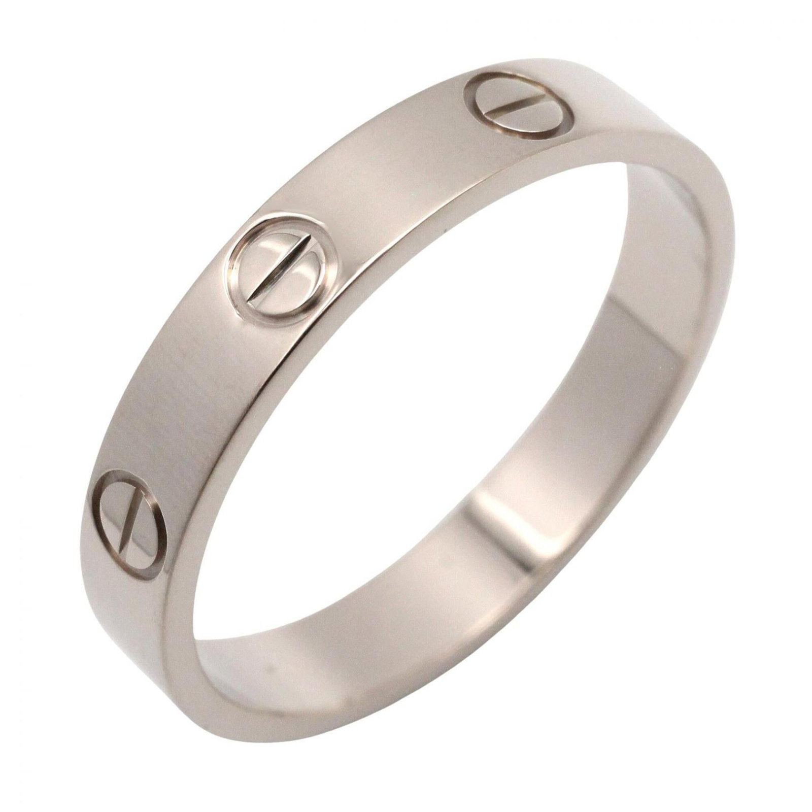 CARTIER Band Ring White Gold (18K): CARTIER Band Ring White Gold (18K) Cartier Band Ring in White Gold (18K) - A stylish and elegant accessory, this band ring features a silver finish and is made from high-quality white gold (18K). The 