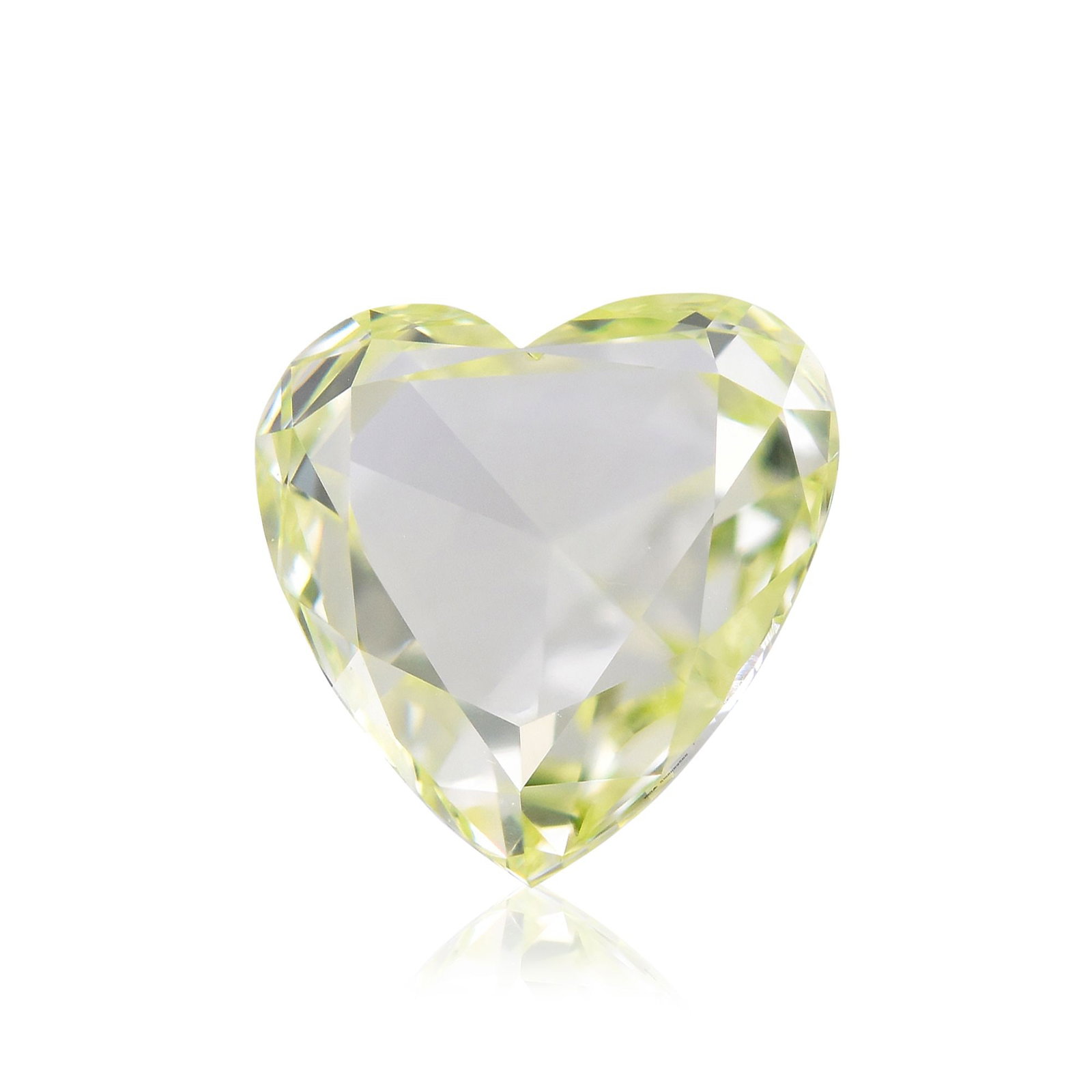 GIA Heart 0.84ct Fancy Light Green Yellow VVS2 - Loose Natural Diamond (1 of 1)