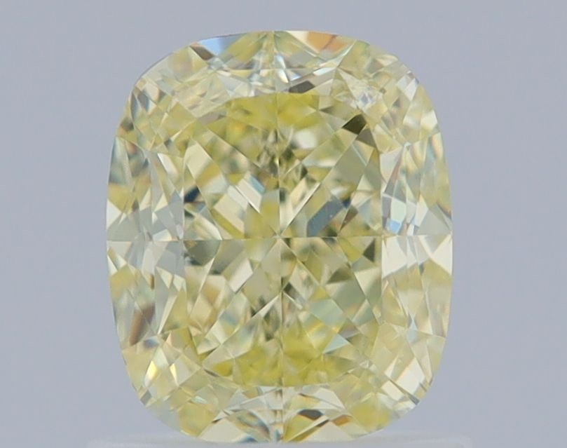 GIA Cushion Brilliant 1.21ct Fancy Light Yellow VVS2 - Loose Natural Diamond: GIA Cushion Brilliant 1.21ct Fancy Light Yellow VVS2 - Loose Natural Diamond GIA certified, this 1.21ct Fancy Light Yellow VVS2 diamond boasts exceptional clarity and a vibrant, sunny color. Its EX