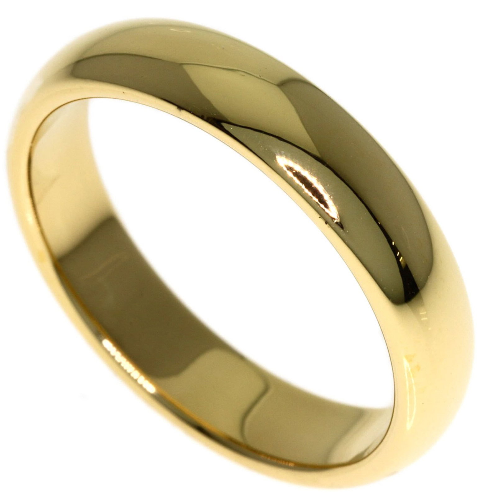 TIFFANY Band Ring Yellow Gold (18K): TIFFANY Band Ring Yellow Gold (18K) Yellow gold (18K) band ring from Tiffany, available in US size 8.5, in like new condition with only the faintest traces of wear, and featuring a subtle yellow gold 