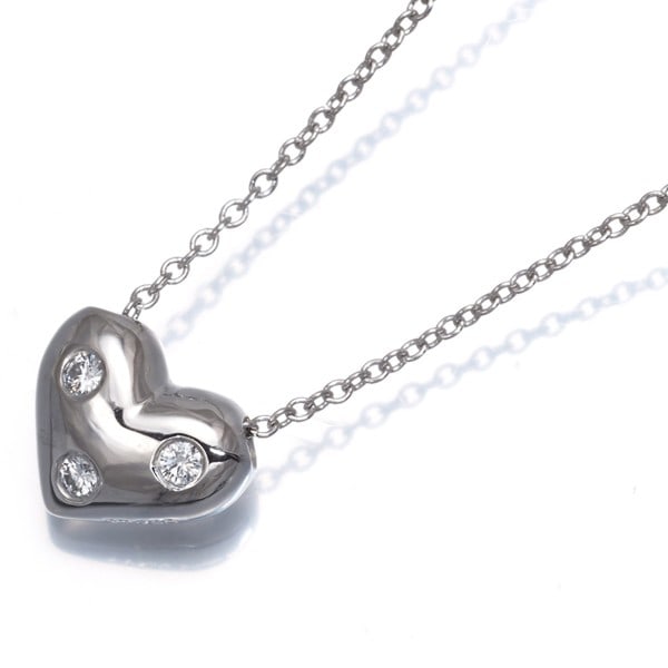 Tiffany&Co. Necklace Dots Heart 950 Platinum: Tiffany&Co. Necklace Dots Heart 950 Platinum Tiffany & Co.'s 950 Platinum Necklace Dots Heart Pendant is a stunning piece of jewelry featuring a heart-shaped pendant with a platinum base. Weighing 4.9