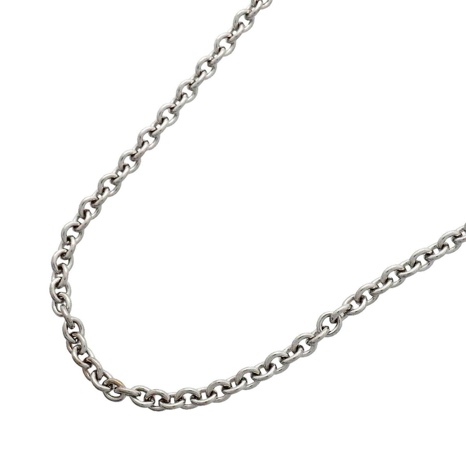 CARTIER White Gold (18K): CARTIER White Gold (18K) White gold (18K) Cartier necklace with visible wear, scratches, and scuffs. The 43 cm / 16.92'' necklace is in good overall condition, bearing a signature. Item Specifics: Bra