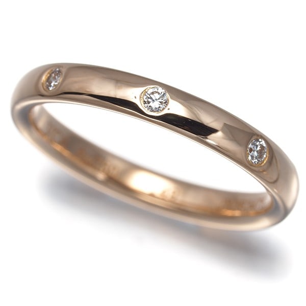 Van Cleef & Arpels Ring Diamond Tendrement Etoile Wedding Band 18K Rg: Van Cleef & Arpels Ring Diamond Tendrement Etoile Wedding Band 18K Rg 18k Rose Gold Ring with a Natural Diamond, Van Cleef & Arpels' Etoile Collection. This elegant ring features a diamond set within 