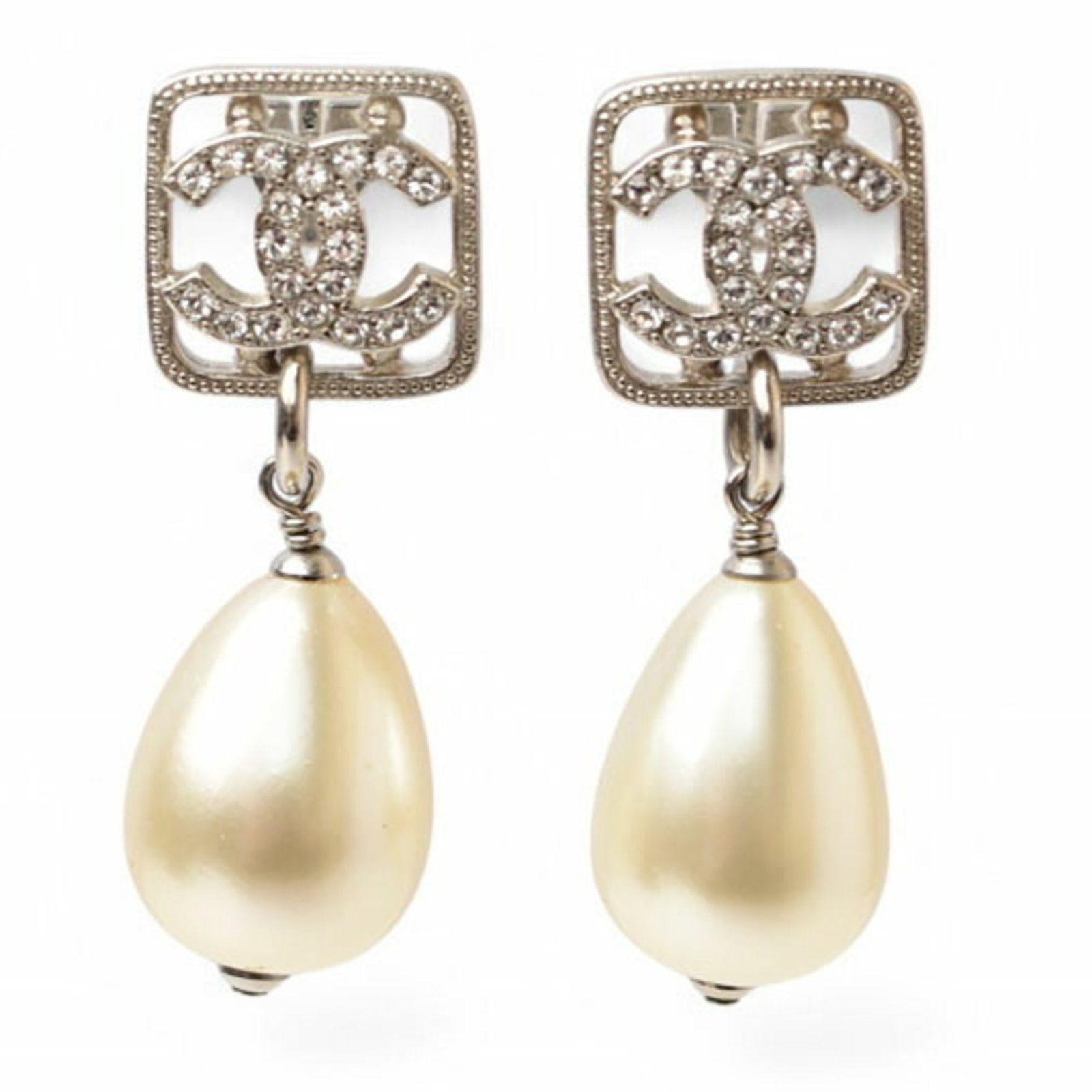 CHANEL Stud Earrings Gold Plating - 5