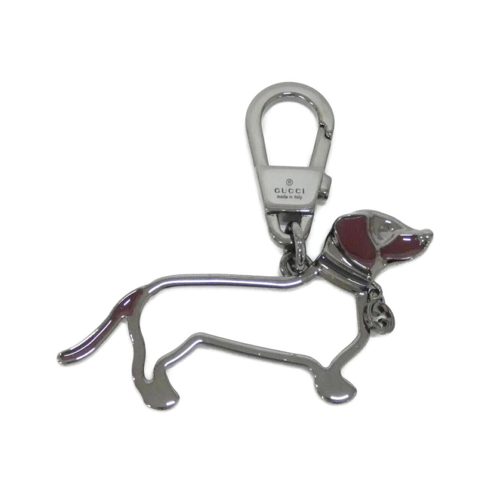 GUCCI Handbag Charm Bordeaux Silver (1 of 4)